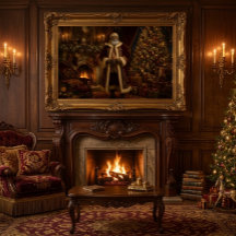 Schwarzer Weihnachtsmann Victorian Gallery Wrap