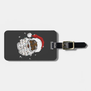 Schwarzer Weihnachtsmann Weihnachten Schwarze Gesc Gepäckanhänger