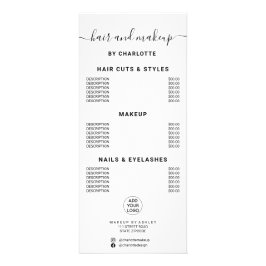 Schwarzer Weißfisch Werbekarte