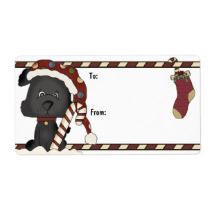 Schwarzer Welpen-und