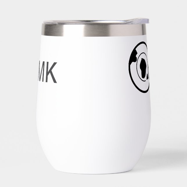 Schwarzer Weltkugel Name Monogramm Reisedetails hi (Links)