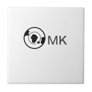 Schwarzer Weltkugel Name Monogramm Reisedetails hi Fliese