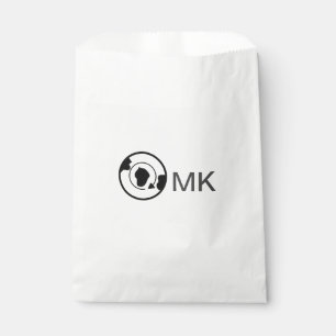 Schwarzer Weltkugel Name Monogramm Reisedetails hi Geschenktütchen