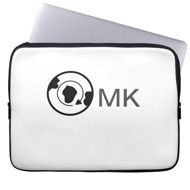 Schwarzer Weltkugel Name Monogramm Reisedetails hi Laptopschutzhülle (Vorderseite)