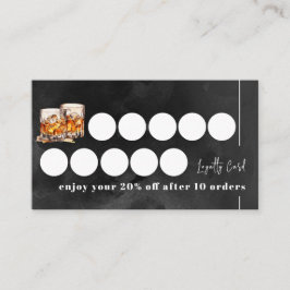 Schwarzer Whisky Treuekarte