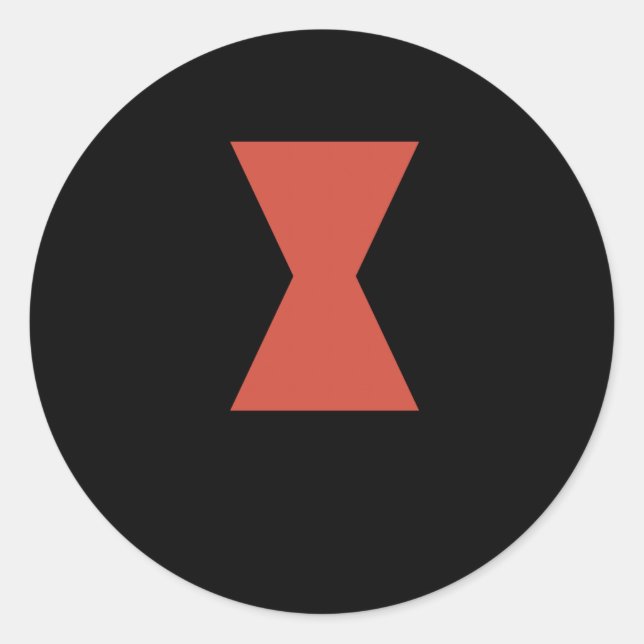 Schwarzer Widow Spider Sticker (Vorderseite)