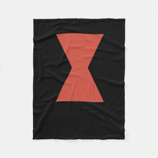 Schwarzer Widow Spider Sticker Fleecedecke (Vorderseite)