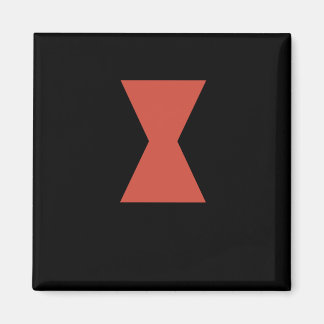 Schwarzer Widow Spider Sticker Magnet