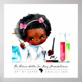 Schwarzer Wissenschaftler Poster