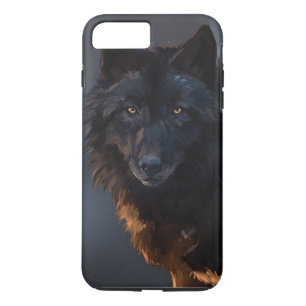Schwarzer Wolf Case-Mate iPhone Hülle