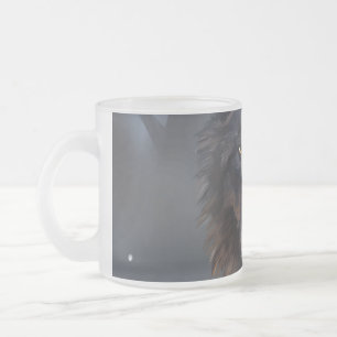 Schwarzer Wolf Mattglastasse