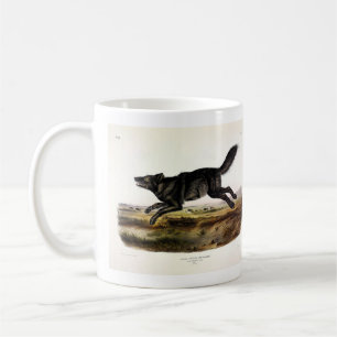 Schwarzer Wolf oder Schwarzer Amerikanischer Wolf Kaffeetasse