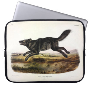 Schwarzer Wolf oder Schwarzer Amerikanischer Wolf  Laptopschutzhülle