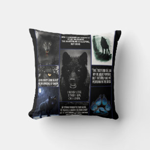Schwarzer Wolfsklotz, Tiergeschenk für Liebe Kissen