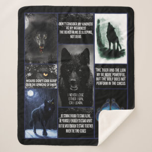 Schwarzer Wolfsklotz, Tiergeschenk für Liebe Sherpadecke