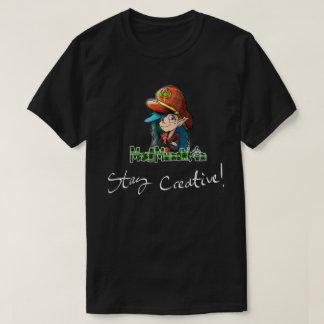 Schwarzer wütender Munchkin bleibe kreatives Shirt