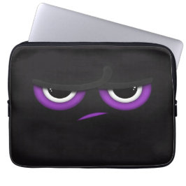 Schwarzer wütender Ninja Laptopschutzhülle