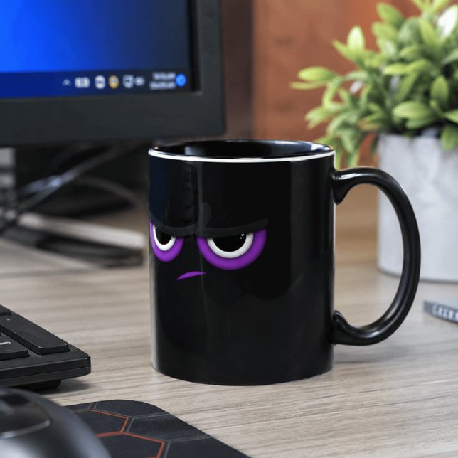 Schwarzer wütender Ninja Tasse (Von Creator hochgeladen)