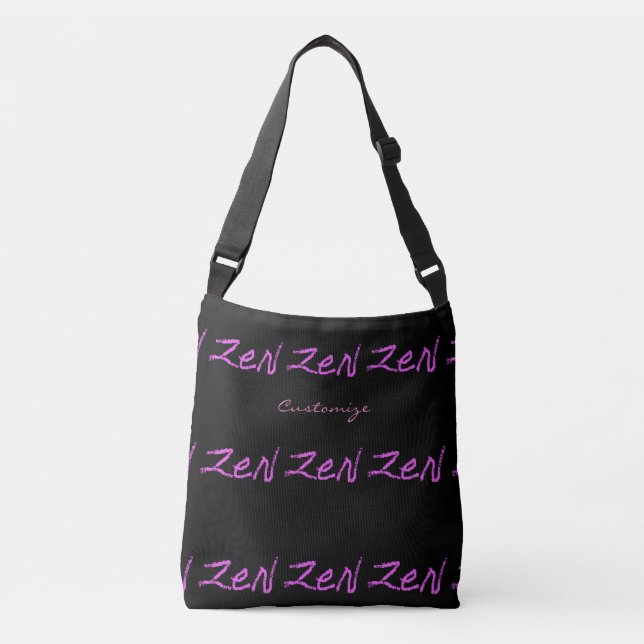 schwarzer Zen Thunder_Cove Tragetaschen Mit Langen Trägern (Vorderseite)