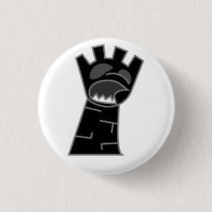 Schwarzer Zombie-Turm-Knopf Button