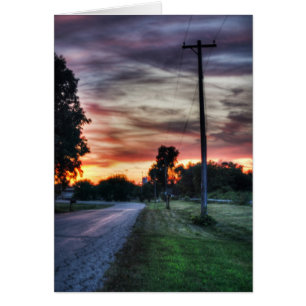 Schwarzerde-Sonnenuntergang