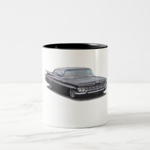 Schwarzes'59 Chevy Impala Zweifarbige Tasse
