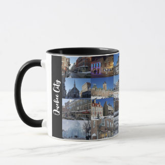 Schwarzes 24-Foto-Collage-Raster-Reise individuell Tasse