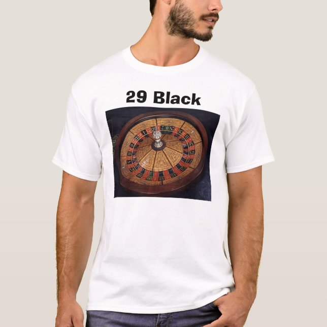 Schwarzes 29 T-Shirt (Vorderseite)