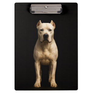 Schwarzes 4 Luxe-Clipboard, Bold Dogo Argentino Klemmbrett