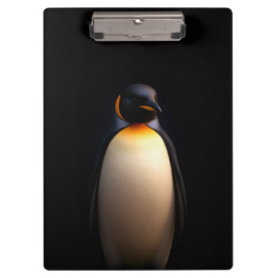 Schwarzes 4 Luxe-Clipboard, Kaiserpinguin Klemmbrett