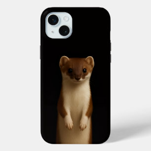 Schwarzes 4 Luxe, Elegantes Wiesel iPhone 15 Plus Case-Mate iPhone Hülle