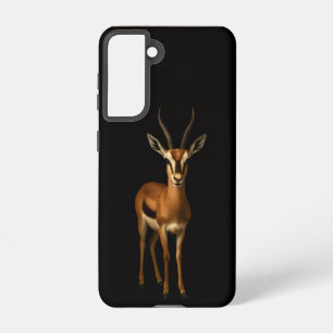 Schwarzes 4 Luxe Galaxy S21 Case, Elegante Gazella Samsung Galaxy Hülle