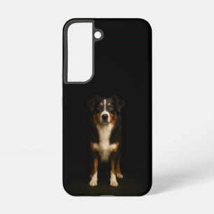 Schwarzes 4 Luxe Galaxy S22 Case, Aussie Shepherd Samsung Galaxy Hülle