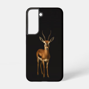 Schwarzes 4 Luxe Galaxy S22 Case, Elegante Gazella Samsung Galaxy Hülle