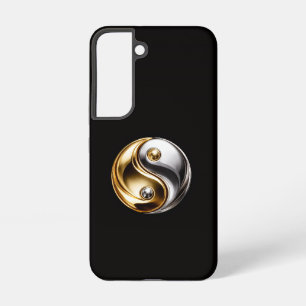 Schwarzes 4 Luxe Galaxy S22 Case, Harmony Yin Yang Samsung Galaxy Hülle