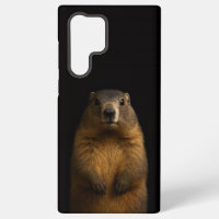 Schwarzes 4 Luxe Galaxy S22 Ultra, Fluffy Marmot