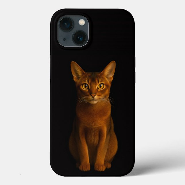 Schwarzes 4 Luxe iPhone 13, Abessinische Schönheit Case-Mate iPhone Hülle (Rückseite)
