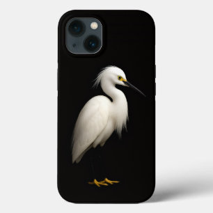 Schwarzes 4 Luxe iPhone 13, Eleganter Silberreiher Case-Mate iPhone Hülle