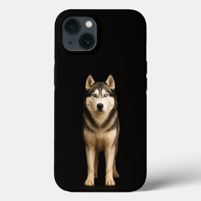 Schwarzes 4 Luxe iPhone 13, Icy Elite Husky Case-Mate iPhone Hülle (Rückseite)