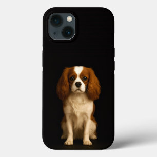 Schwarzes 4 Luxe iPhone 13, süßer Cavalier King Ch Case-Mate iPhone Hülle