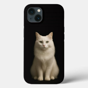 Schwarzes 4 Luxe iPhone 13, Türkische Angora-Katze Case-Mate iPhone Hülle
