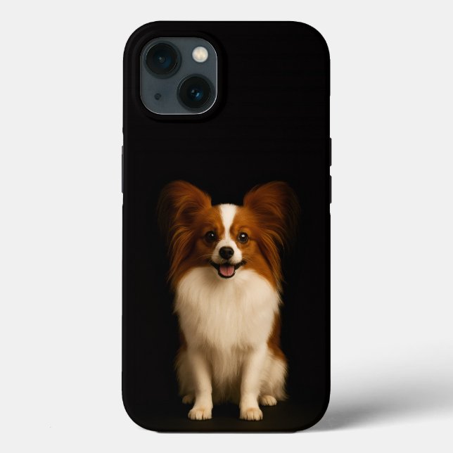 Schwarzes 4 Luxe iPhone 13, verfeinertes Toy Papil Case-Mate iPhone Hülle (Rückseite)