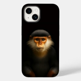 Schwarzes 4 Luxe iPhone 14 Case-Mate, Rote Douc La Case-Mate iPhone 14 Hülle