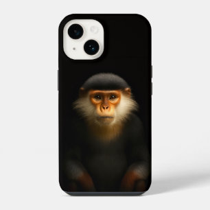 Schwarzes 4 Luxe iPhone 14 Case-Mate, Rote Douc La Hülle