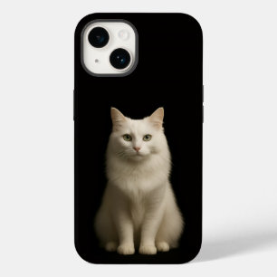 Schwarzes 4 Luxe iPhone 14 Case, Türkisch Angora-K Case-Mate iPhone 14 Hülle