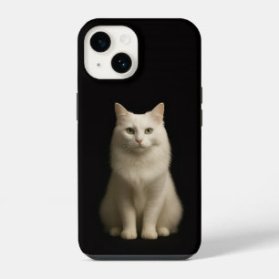 Schwarzes 4 Luxe iPhone 14 Case, Türkisch Angora-K Hülle