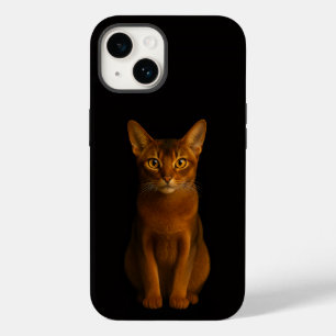 Schwarzes 4 Luxe iPhone 14 Mate, Abessinische Schö Case-Mate iPhone 14 Hülle