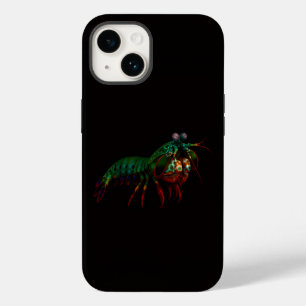 Schwarzes 4 Luxe iPhone 14 Mate, Fangschreckenkreb Case-Mate iPhone 14 Hülle