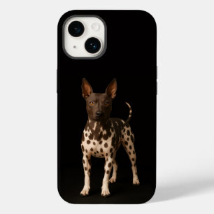 Schwarzes 4 Luxe iPhone 14 Mate, Haarloser Terrier Case-Mate iPhone 14 Hülle