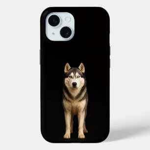 Schwarzes 4 Luxe iPhone 15 Case, Icy Elite Husky Case-Mate iPhone Hülle
